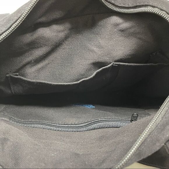 Quotable Canvas Black Tote Bag Quote by Rainier Maria Rilke Zippered - Picture 6 of 6